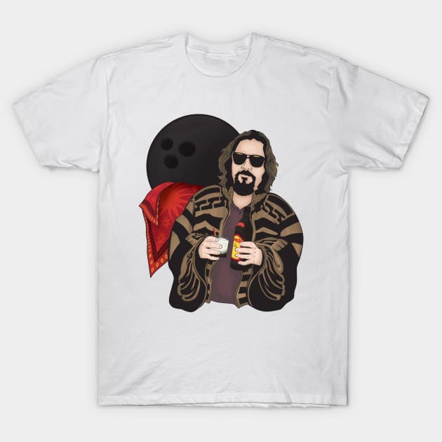 Big Lebowski Big Trouble in Little China Mashup T-Shirt by markitzero